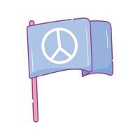 international day of peace flag vector