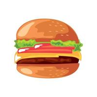 burger fast food vector