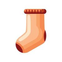 knitted sock icon vector