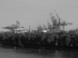 Hamburg and the river elbe photo