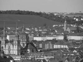 the city of Wuerzburg at the river main photo