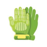 icono de guantes de protección vector