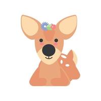 deer spring animal vector