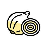 white onion color icon vector illustration