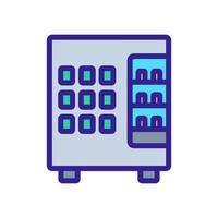 máquina expendedora vendedor snack icono vector contorno ilustración