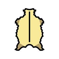parchment whole skin color icon vector illustration