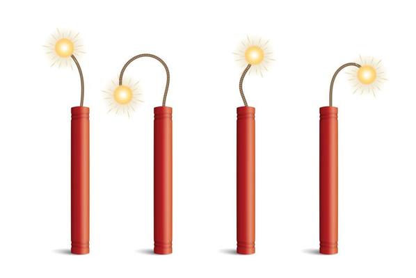 Dynamite Sticks Realistic Set