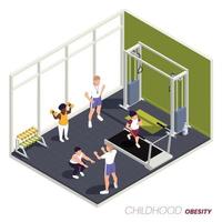 Childhood Obesity Concept vector