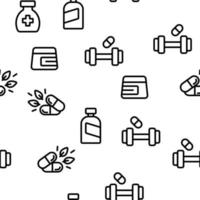 Supplements Vector Seamless Pattern