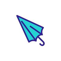 wet umbrella icon vector outline illustration