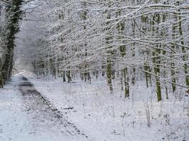 winter time at a castle in germany photo