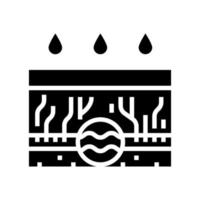 rain gutter drainage system glyph icon vector illustration