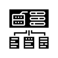 testing system glyph icon vector illustration