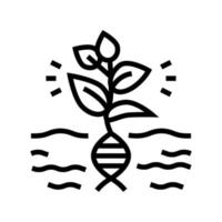 plant genetic line icon vector illustration flat