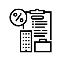 open own business loan line icon vector illustration