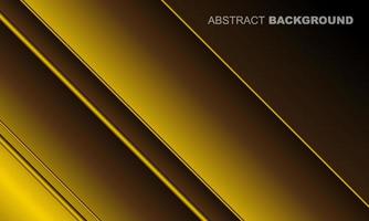 Abstract gold and black lines background vector