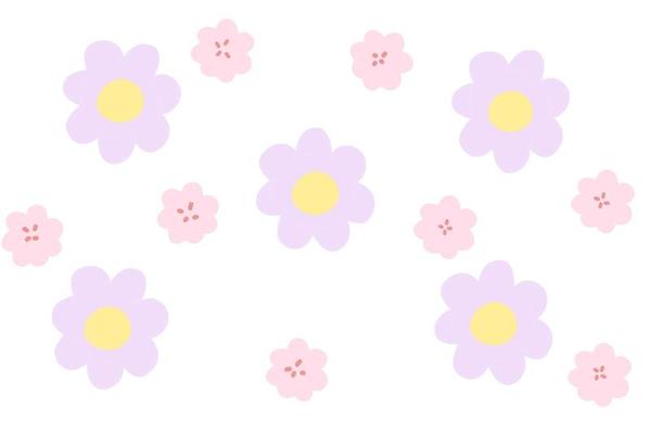 Cute flower with pastel color
