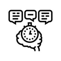 brainstorming on forum line icon vector illustration