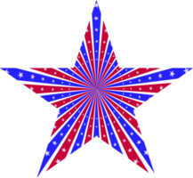 símbolo de la bandera estadounidense forma de estrella insignia botones patriota libertad resumen ilustración de fondo png