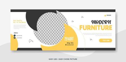 FURNITURE WEB BANNER TEMPLATE vector