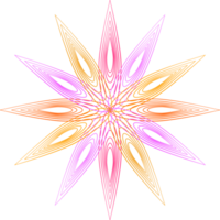 stelle fiore scoppio elemento minimale per decorativo png