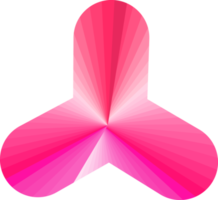 stella rosa fiore pulsanti a forma di badge etichetta adesivo promozione astratto sfondo illustrazione png