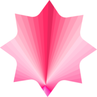 estrella rosa flor forma botones insignia etiqueta pegatina promoción resumen fondo ilustración png