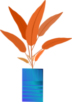 plante d'intérieur pot de fleurs croissance des feuilles naturelles décoration intérieure illustration de conception graphique