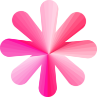 estrela flor forma botões festival distintivo etiqueta etiqueta promoção publicidade ilustração de fundo abstrato png
