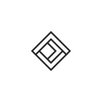 un simple diseño de logotipo o icono abstracto vector