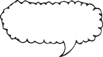 Speech Bubble icon hand drawn png