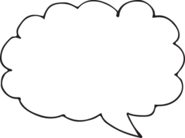 Speech Bubble icon hand drawn png