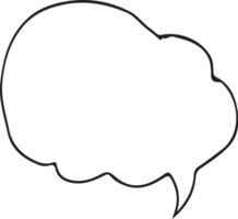 Speech Bubble icon hand drawn png