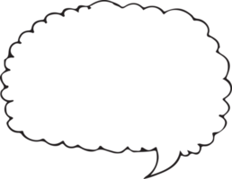 Speech Bubble icon hand drawn png