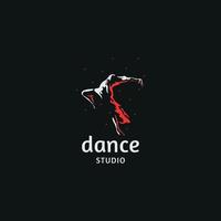 Dance logo icon design template flat vector illustration
