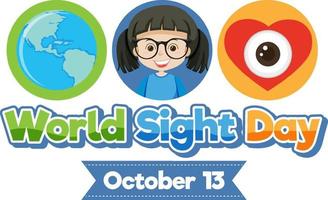 World Sight Day Concept Vector