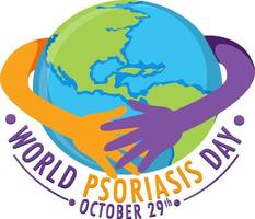 World Psoriasis Day Banner Design vector