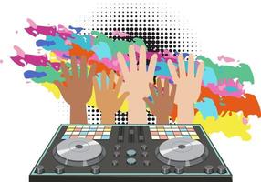 Music DJ controller icon on white background vector