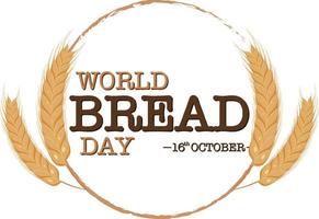 World bread day banner design vector