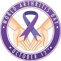 World Arthritis Day Poster Design vector