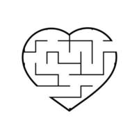 Abstact labyrinth. Educational game for kids. Puzzle for children. Maze conundrum. Find the right path. Vector illustration.