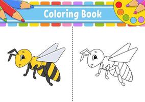 Coloring page for kids. cartoon character. Vector illustration. Black contour silhouette. Isolated on white background.