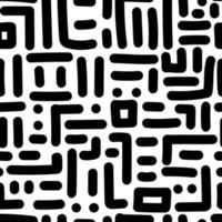 Creative maze lines geometric seamless pattern. Funny labyrinth background. Hand drawn line wallpaper in doodle style. vector