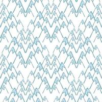 Seamless pattern with mountains. Hand drawn rock endless wallpaper. vector