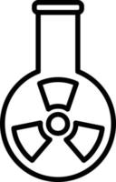 Flask Line Icon vector