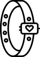 Wristband Line Icon vector