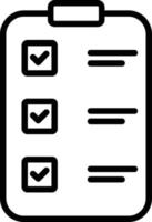 Checklist Line Line Icon vector