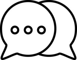 Chat Line Line Icon vector