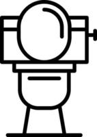 Wc Line Icon vector