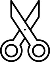 Scissor Line Icon vector